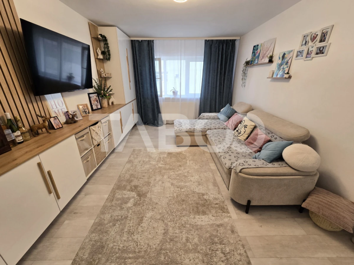 Apartament decomandat de vanzare mobilat pivnita Vasile Aaron Sibiu - 3