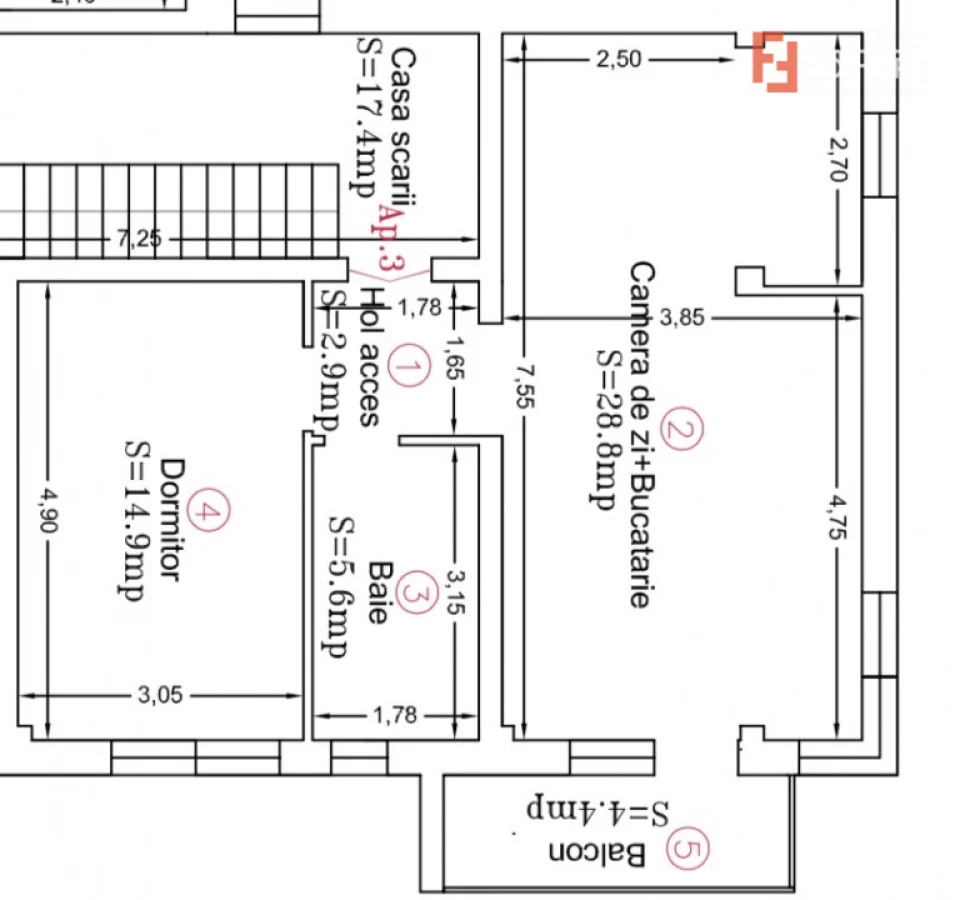 Apartament de vanzare, 2 camere - pozitie excelenta - Mosnita - 8