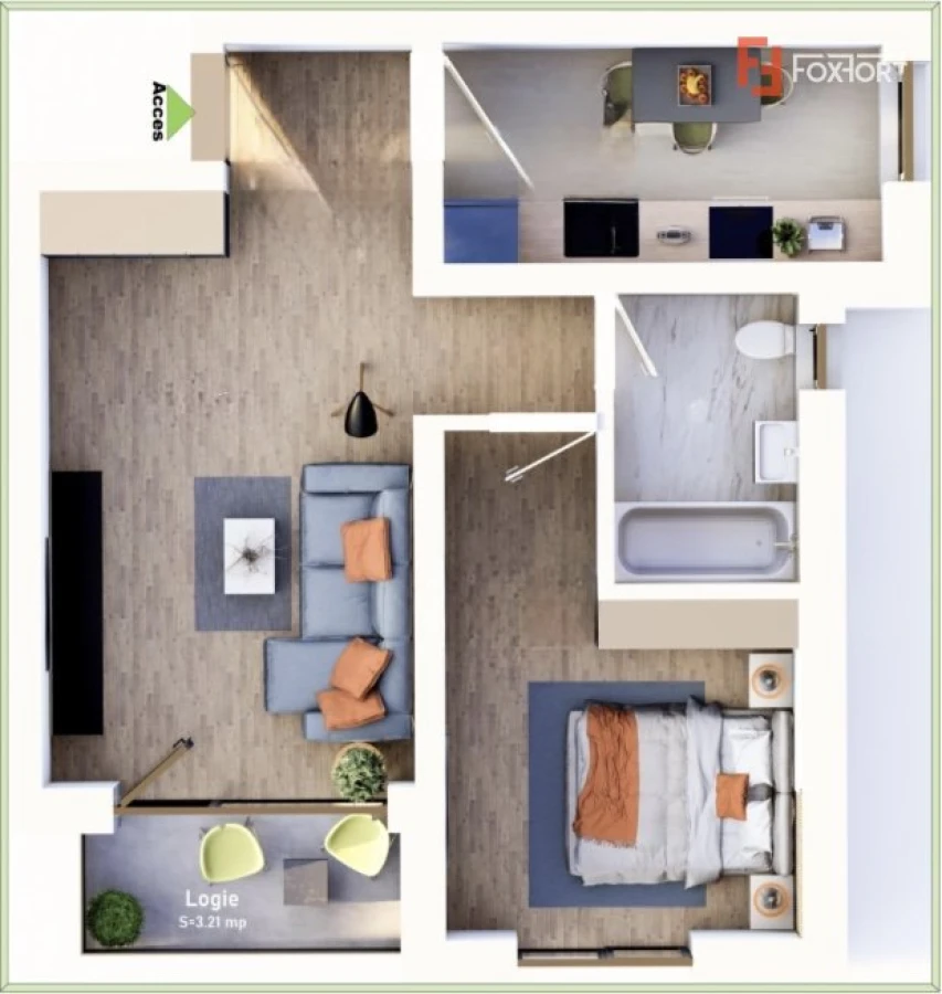 COMISION 0% Apartament cu 2 camere, etajul 1, bloc nou, zona Mehala - 2