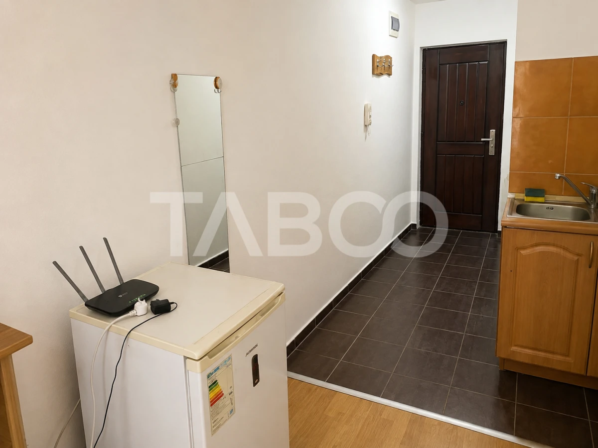 Garsoniera decomandata de vanzare Opera Residence Sibiu bloc cu lift - 8