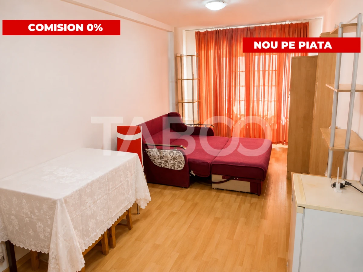 Garsoniera decomandata de vanzare Opera Residence Sibiu bloc cu lift - 1