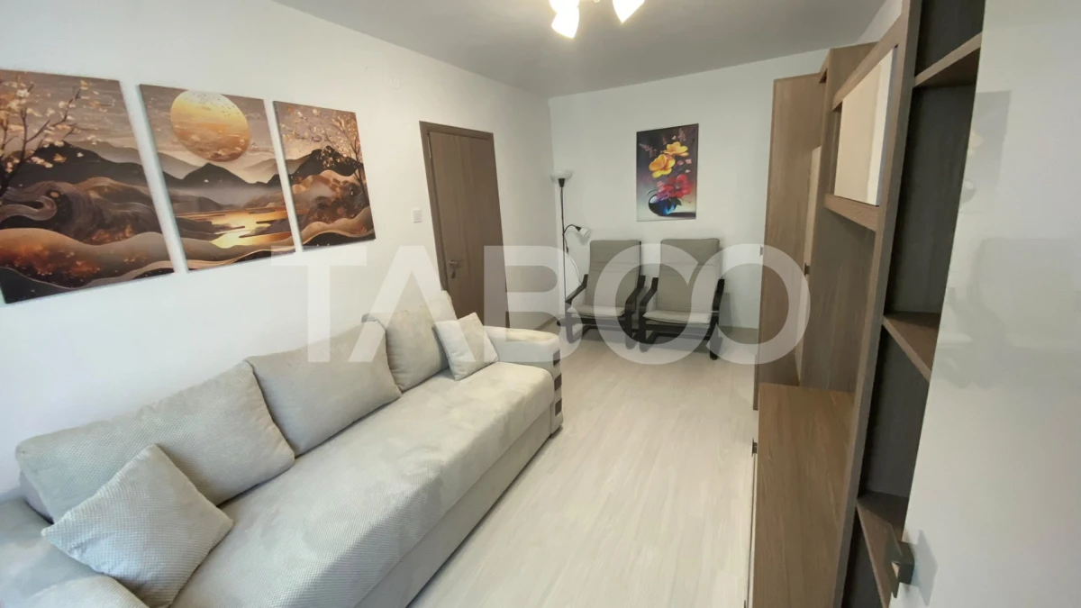 Apartament decomandat mobilat utilat 3 camere 56 mpu balcon 3 mp - 2