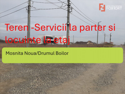 Teren intravilan 4000mp servicii si apartamente , zona Drumul Boilor