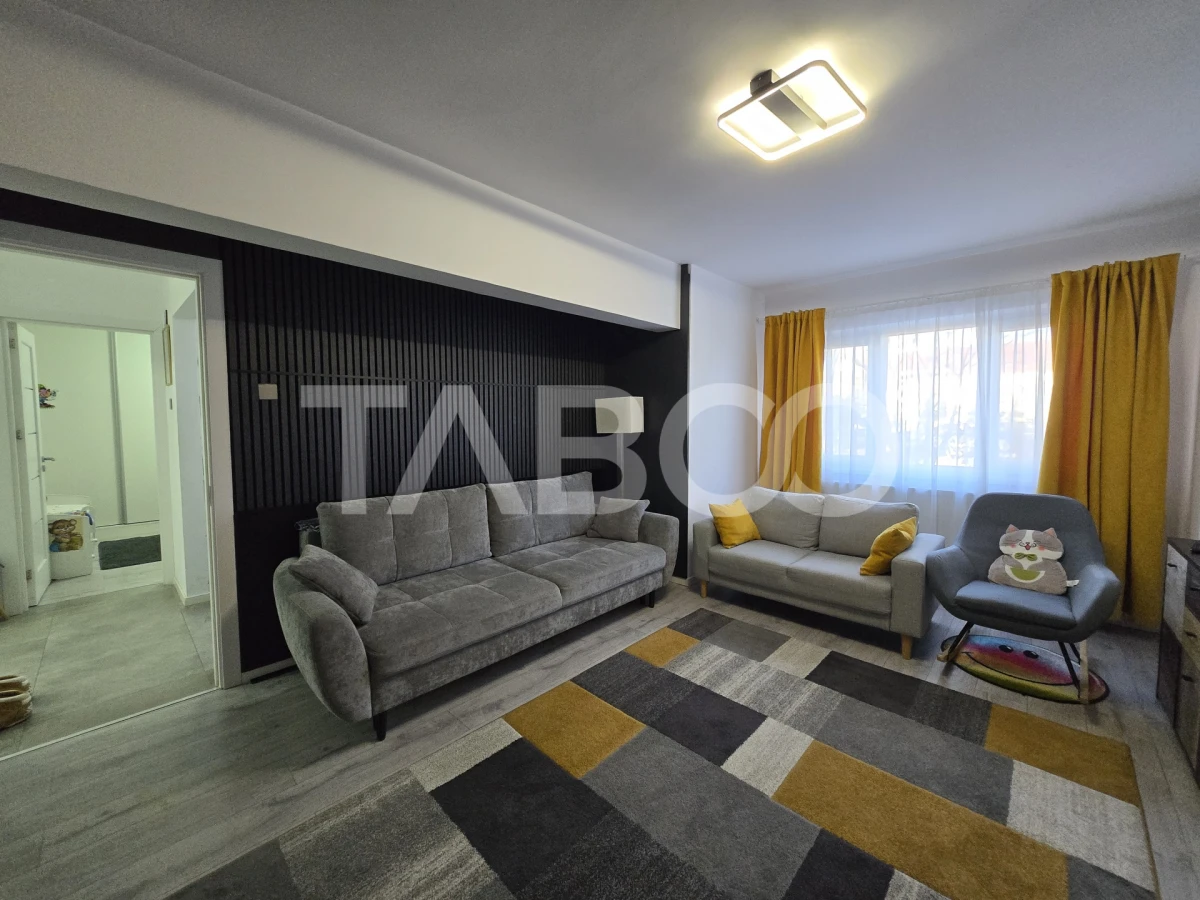 Apartament 2 camere de vanzare 51mp decomandat Vasile Aaron Sibiu - 1