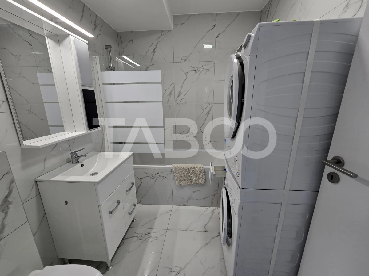 Apartament cu 2 camere decomandat 53 utili mobilat Doamna Stanca Sibiu - 8