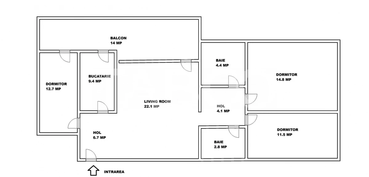 Apartament de vanzare 4 camere balcon boxa lift bloc nou zona Centrala - 4