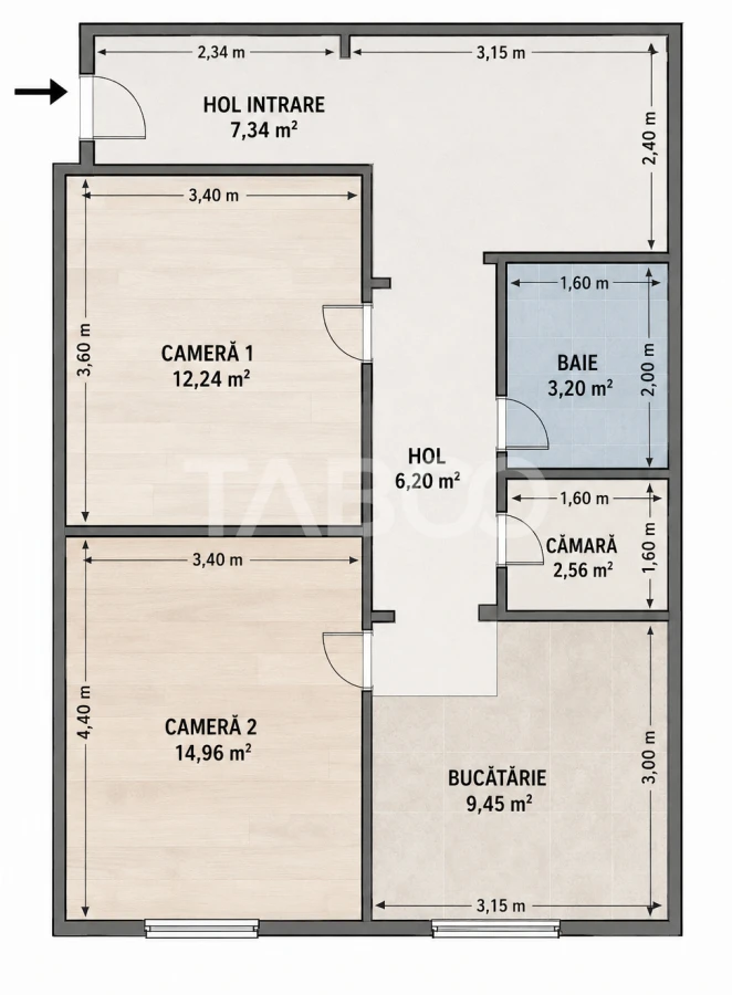 Casa cu 2 camere decomandate 335 mp teren in zona Parcul Tineretului - 4