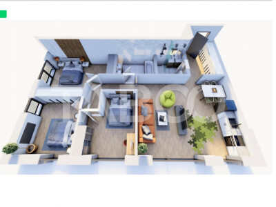Apartament 4 camere decomanda 2 bai 95 mpu parcare Arhitectilor Sibiu