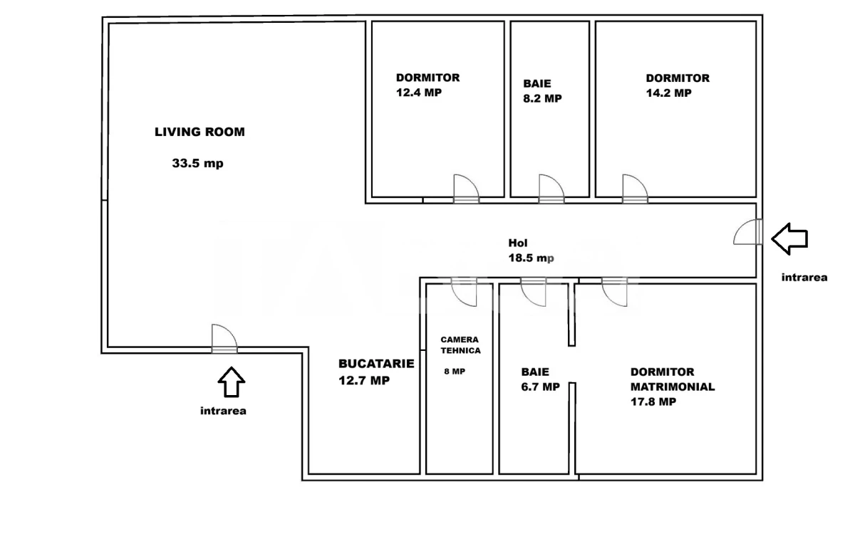 Casa individuala pe un singur nivel 4 camere teren 500 mp - 5