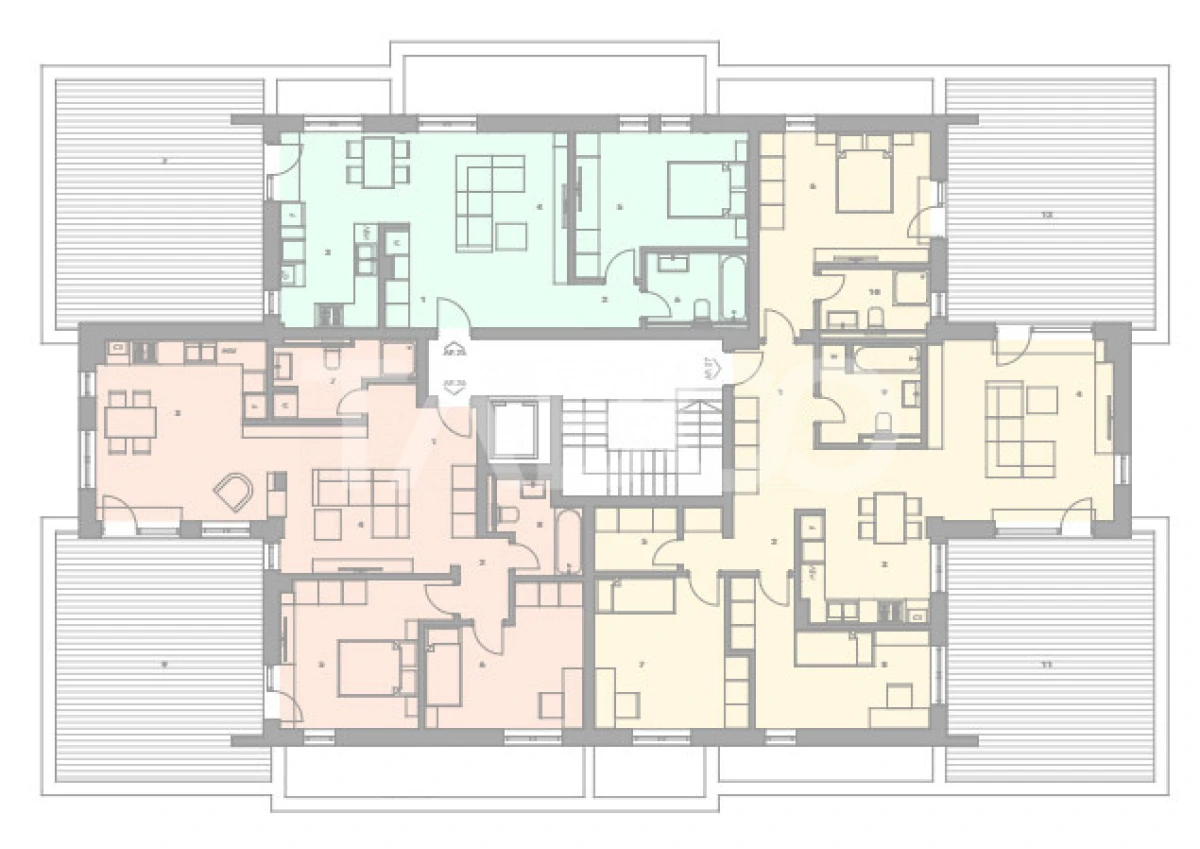 Penthouse 2 terase 32 mp 107 mp utili fiecare zona Turnisor Sibiu - 2
