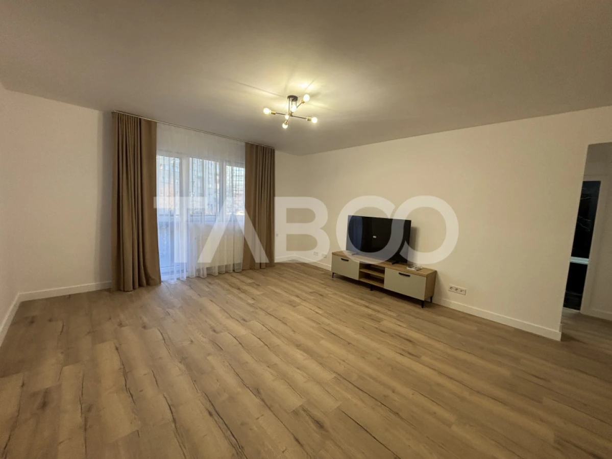 Apartament de inchiriat 2 camere 60 mpu balcon mobilat utilat Sibiu - 6