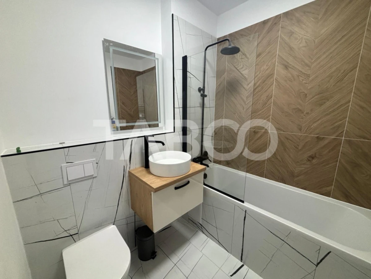 Apartament la prima inchiriere 2 camere 60 mpu cu balcon Rahovei Sibiu - 5