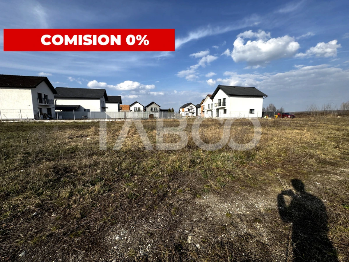 Teren intravilan pentru casa de 517 mp PUZ utilitati Sura Mica Sibiu - 2