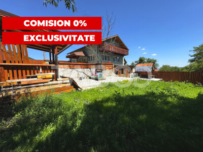 Casa de vis la munte 7 camere 5 bai ciubar teren 558 mp Rasinari Sibiu
