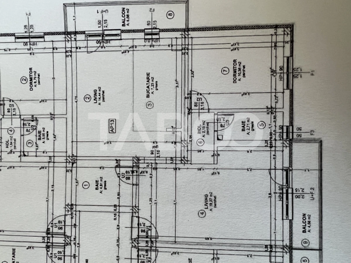 De vanzare apartament 3 camere 2 bai 2 balcoane Turnisor Sibiu - 9