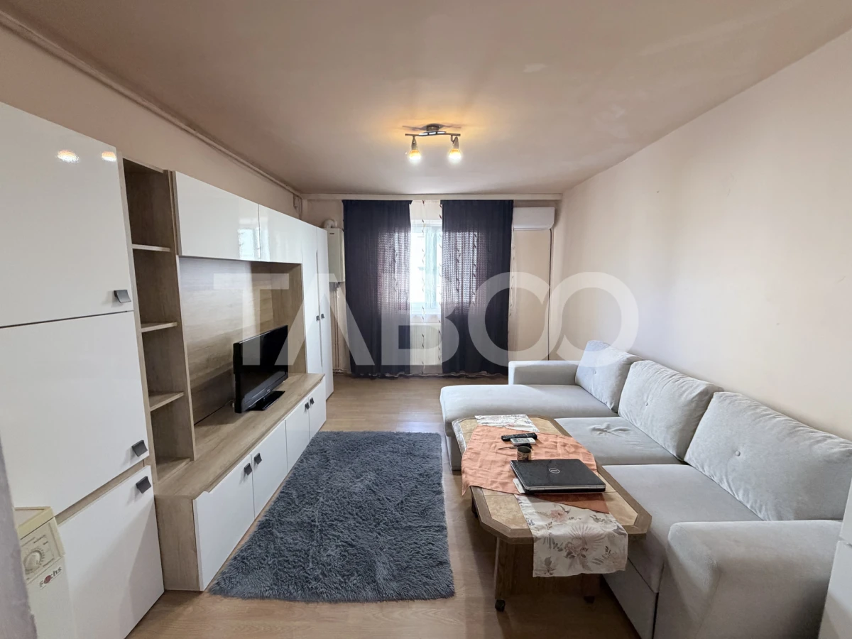 Garsoniera mobilata si utilata la etaj 2 zona Broscarie Sibiu - 3
