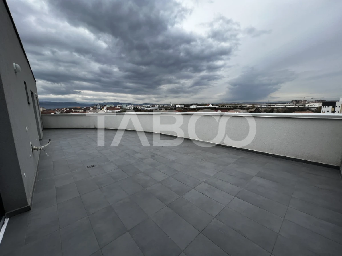 Penthouse de inchiriat 4 camere 2 terase 2 bai 86 mp Turnisor Sibiu - 10