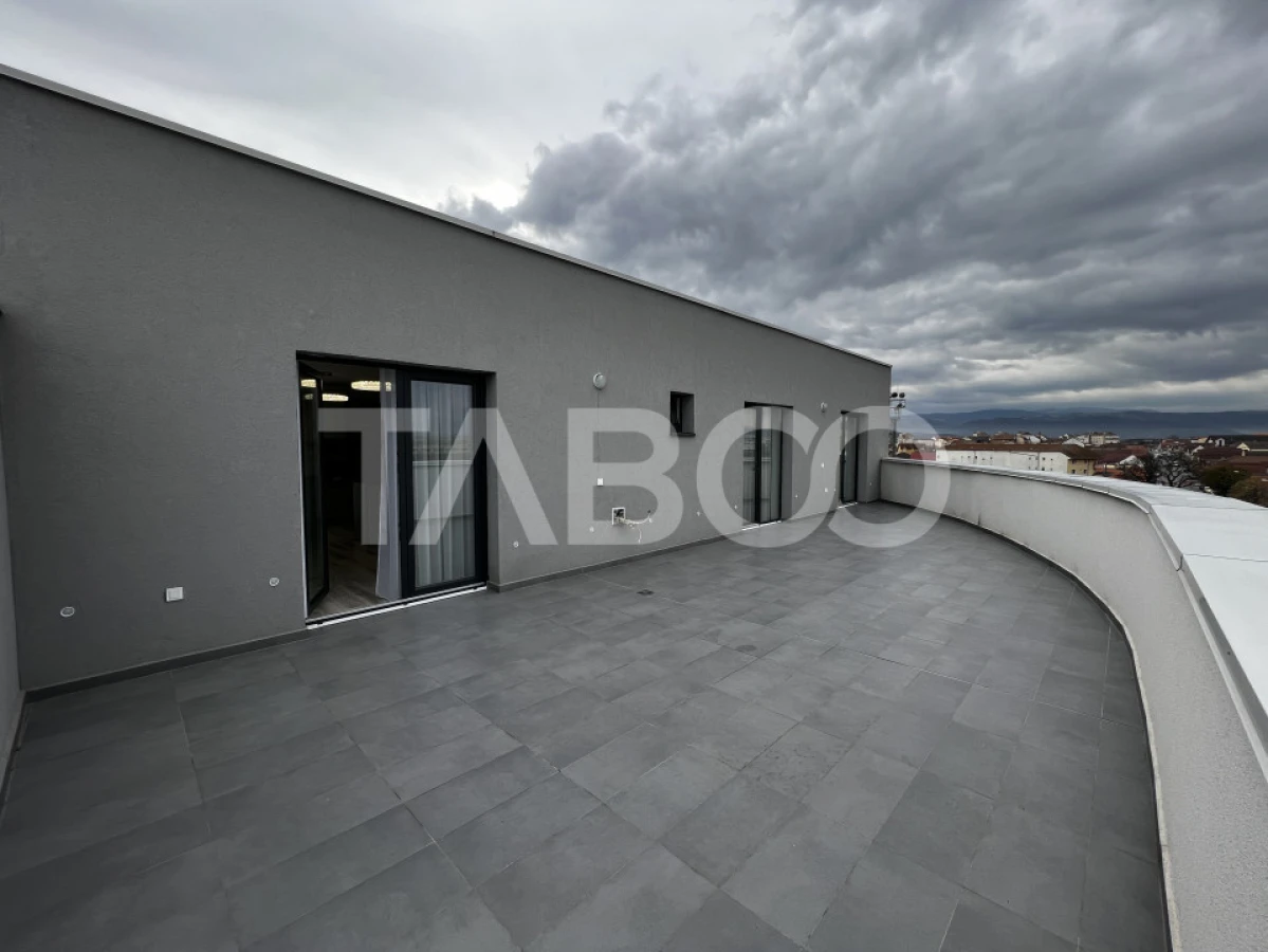 Penthouse de inchiriat 4 camere 2 terase 2 bai 86 mp Turnisor Sibiu - 9
