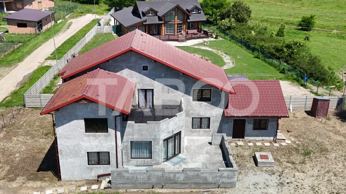 Casa individuala 5 camere 3 bai garaj 497 m teren liber Sat Sercaia - 3