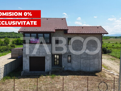 Casa individuala 5 camere 3 bai garaj 497 m teren liber Sat Sercaia