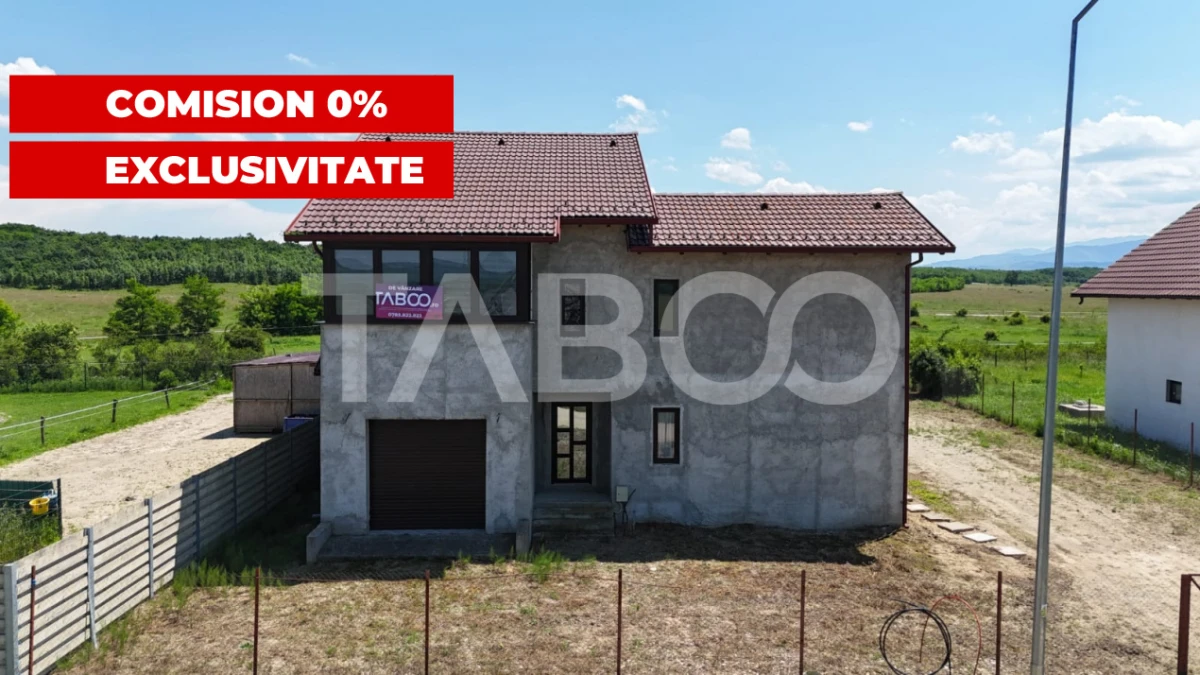 Casa individuala 5 camere 3 bai garaj 497 m teren liber Sat Sercaia - 1