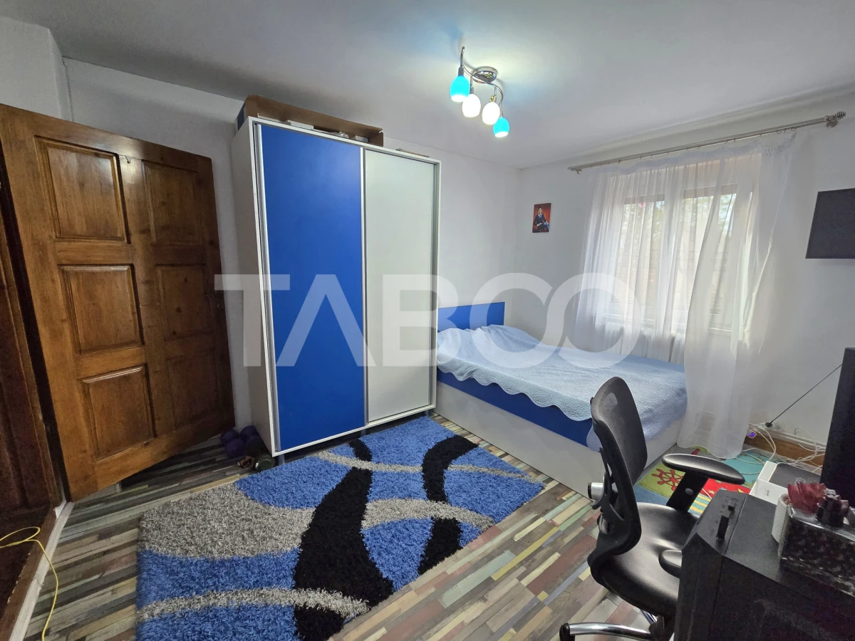Casa mobilata de vanzare 150 mpu teren 450 mp garaj Piata Cluj Sibiu - 6