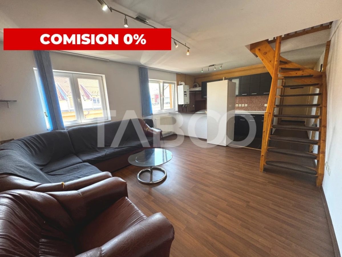 COMISION 0 - Apartament decomandat 4 camere 90 mpu Vasile Aaron Sibiu - 1