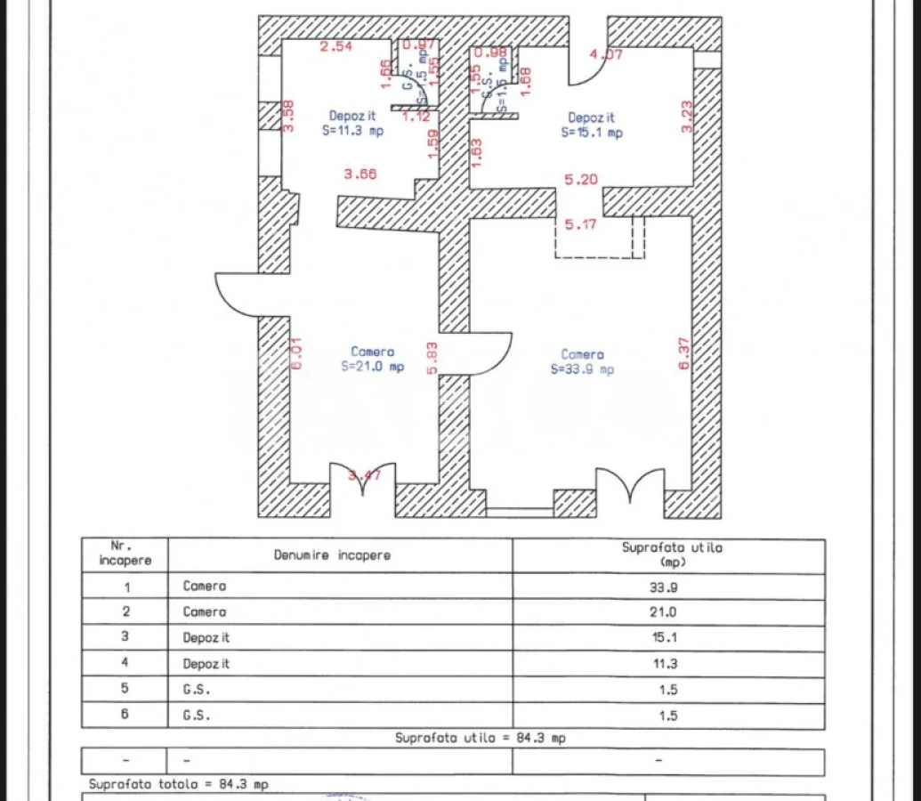 Spatiu comercial 4 camere 84 mpu doua intrari la strada Orasul de Jos - 3