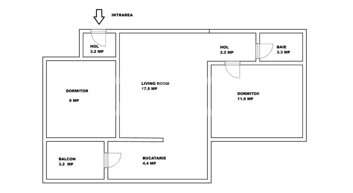 Apartament de vanzare cu 3 camere si balcon Mihai Viteazul numarul 23 - 4