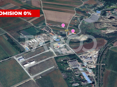 Teren industrial cu PUZ aprobat 1500 mp si front 42 m in Ocna Sibiului