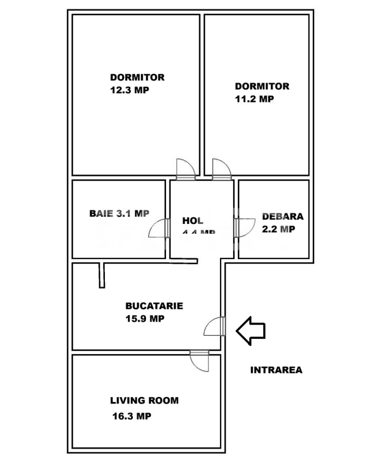 Apartament decomandat de vanzare 3 camere pivnita Vasile Aaron - 5