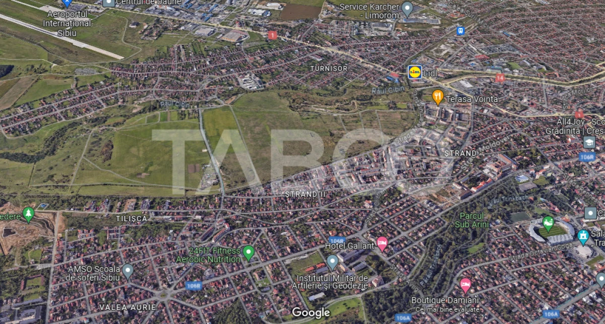 Teren de vanzare 4700 mp cu deschidere de 125 m zona Turnisor Sibiu - 1