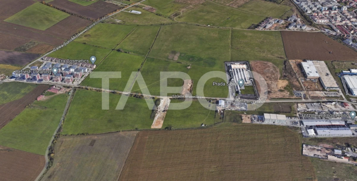 Teren intravilan 3000 mp cu deschidere 18 ml Calea Surii Mici Sibiu - 1
