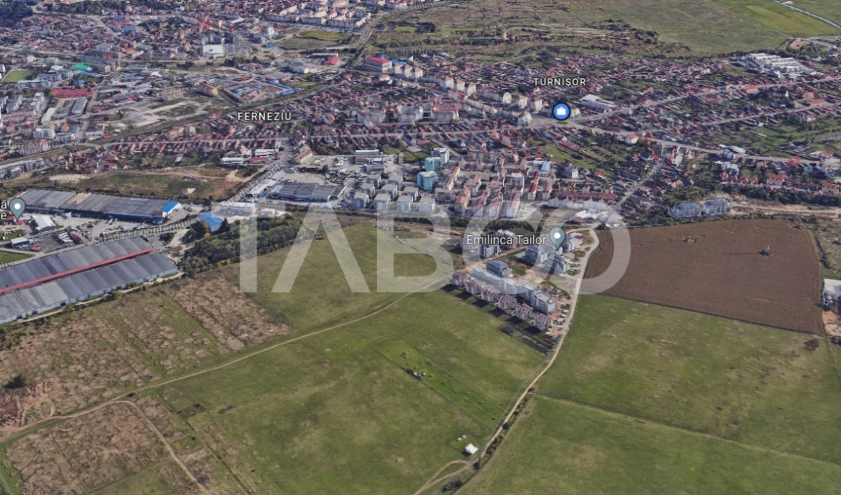 Teren intravilan 2 fronturi de 35 m fiecare 8.000 mp Turnisor Sibiu - 2