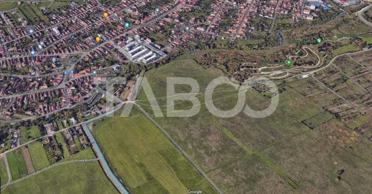 Teren intravilan de vanzare 3421 mp cu deschidere de 180 m Turnisor - 3