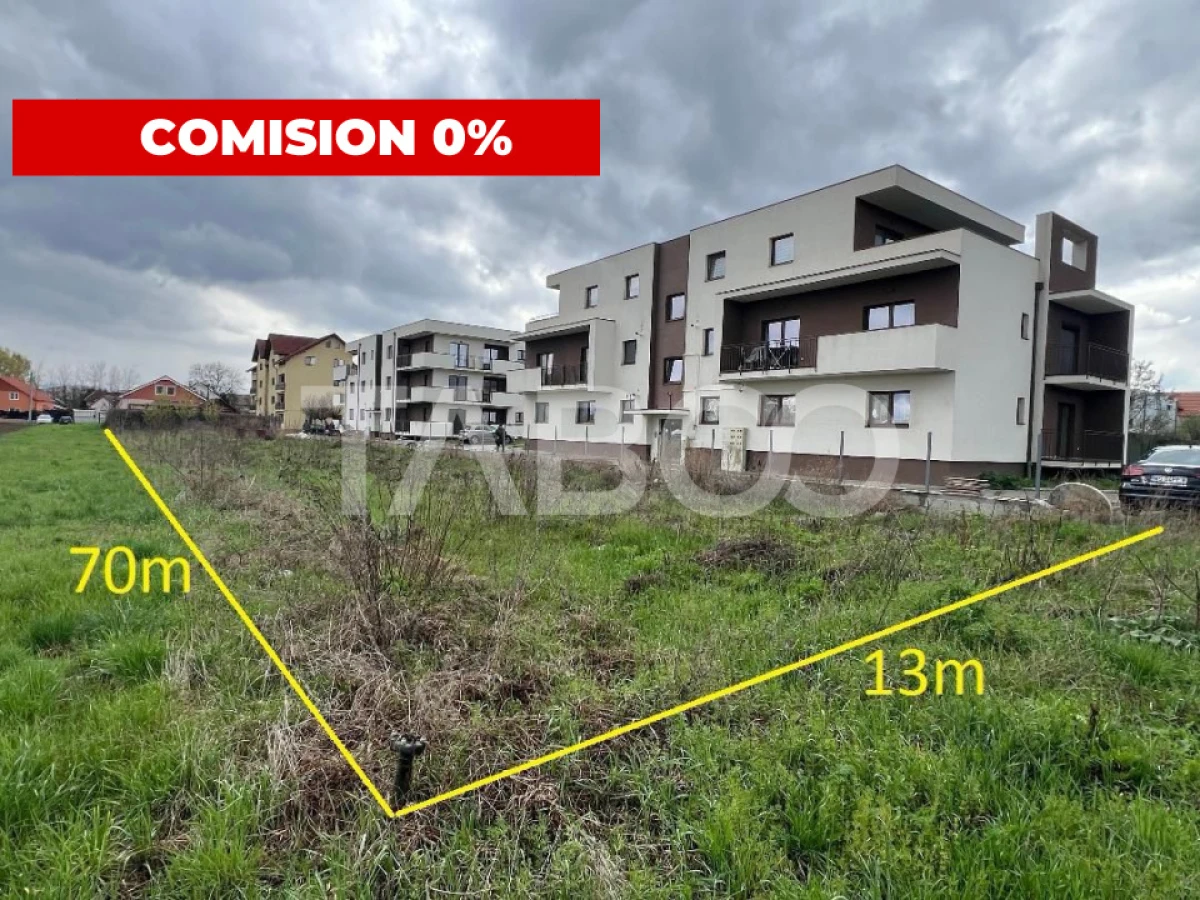 Teren 890 mp intravilan COMISION 0% de vanzare zona Lazaret Sibiu - 2