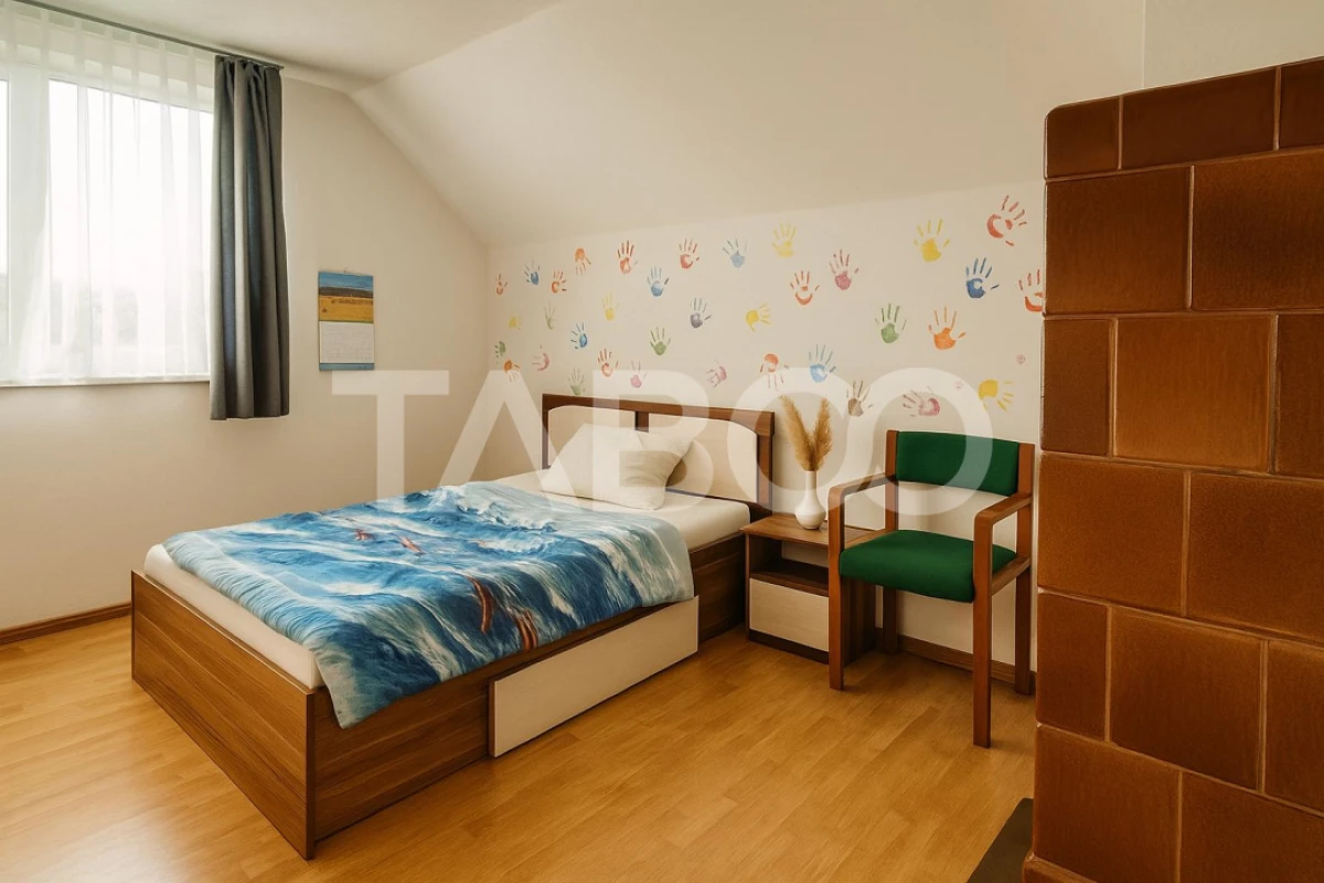 Casa individuala 4 camere cu curte de 550 mp 2 bai Cristian Sibiu - 8