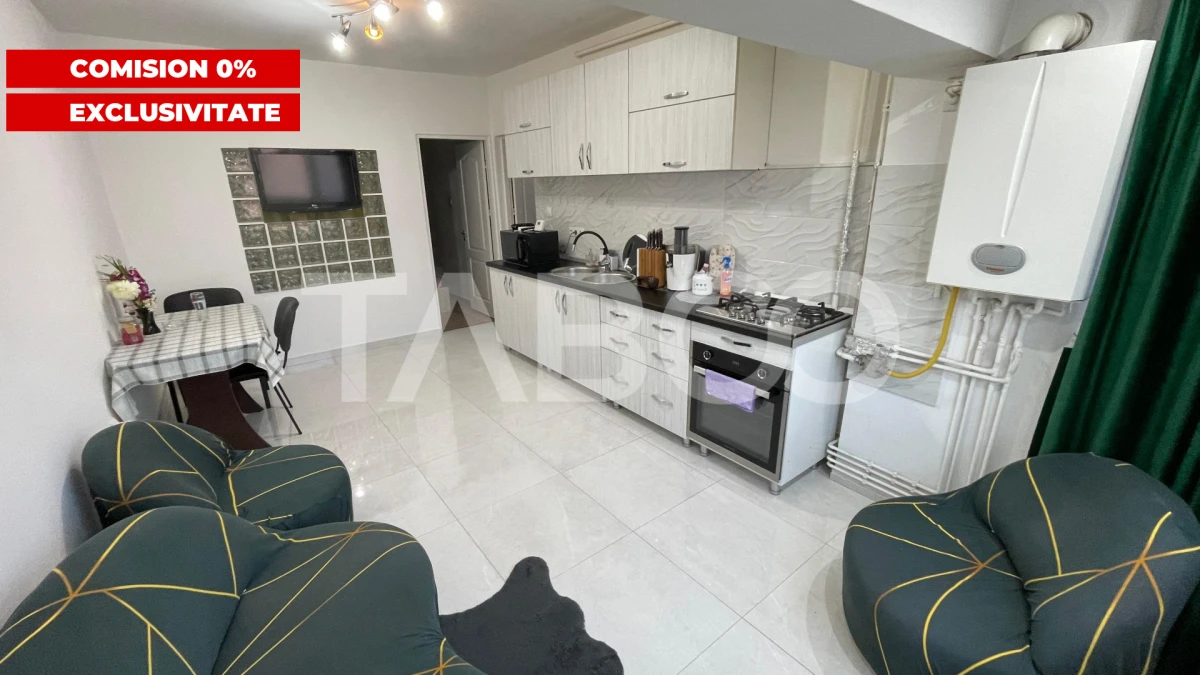 Apartament modern 4 camere Comision 0 % mobilat zona Terezian Sibiu - 2