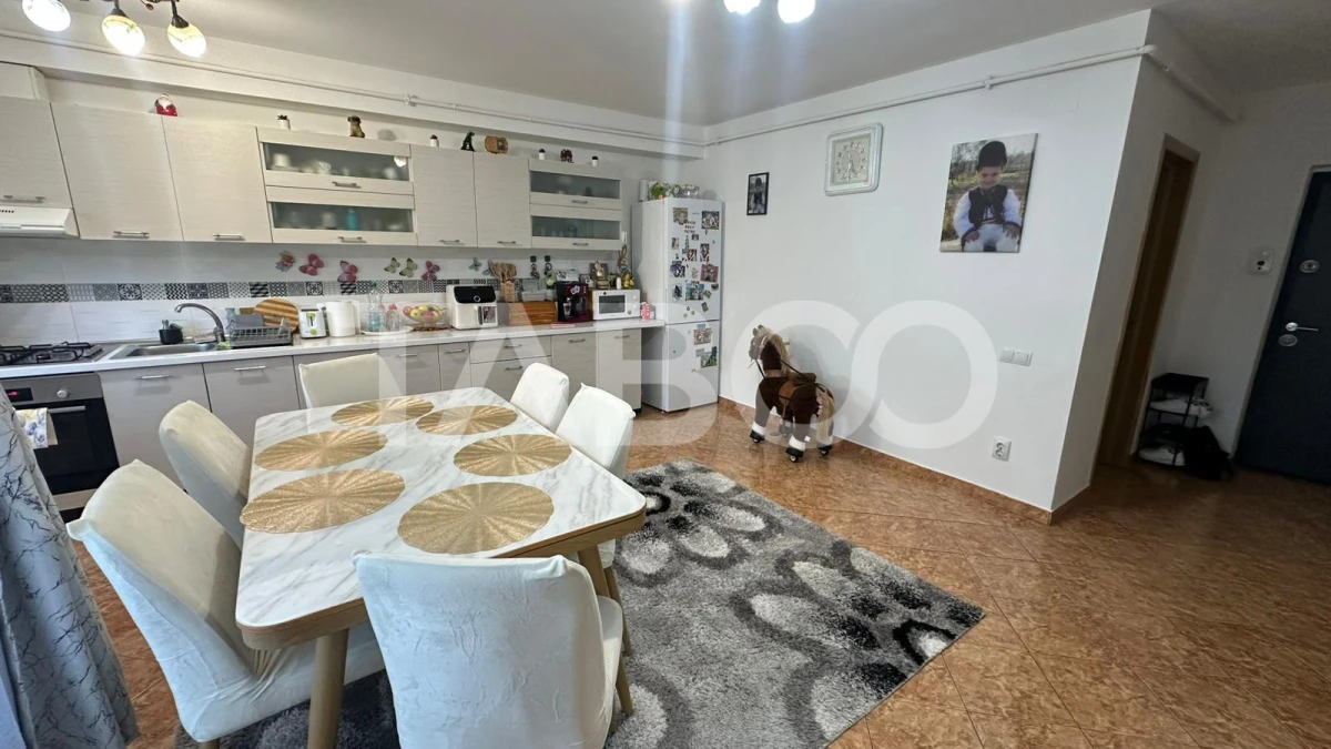 Apartament 3 camere de vanzare mobilat utilat Selimbar Sibiu - 2