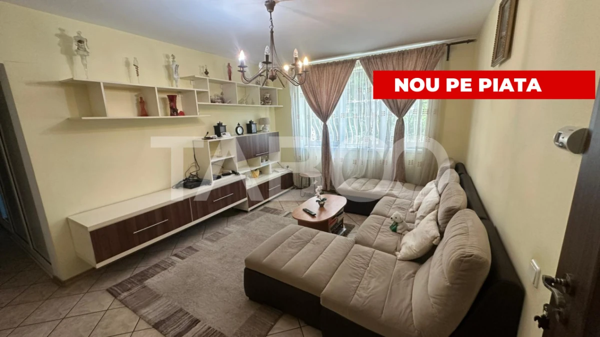 Apartament mobilat utilat 3 camere cu balcon zona Rahovei Sibiu - 10