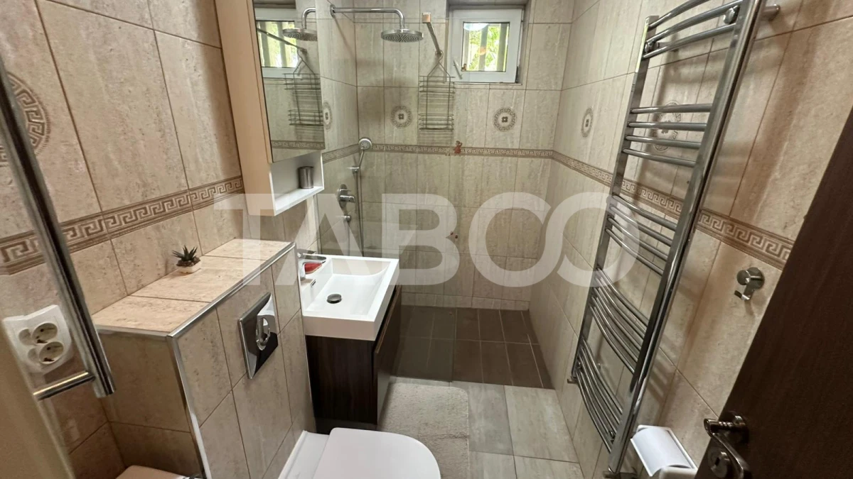 Apartament mobilat utilat 3 camere cu balcon zona Rahovei Sibiu - 8