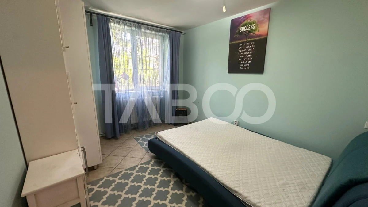Apartament mobilat utilat 3 camere cu balcon zona Rahovei Sibiu - 6