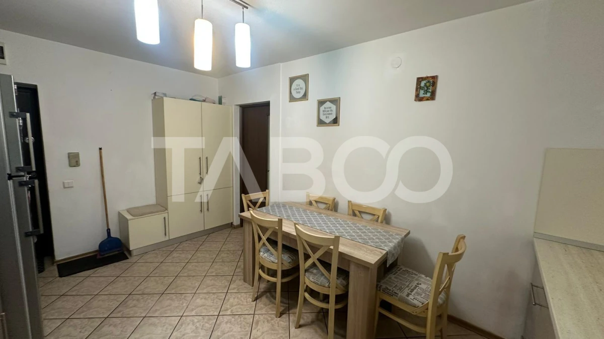 Apartament mobilat utilat 3 camere cu balcon zona Rahovei Sibiu - 3