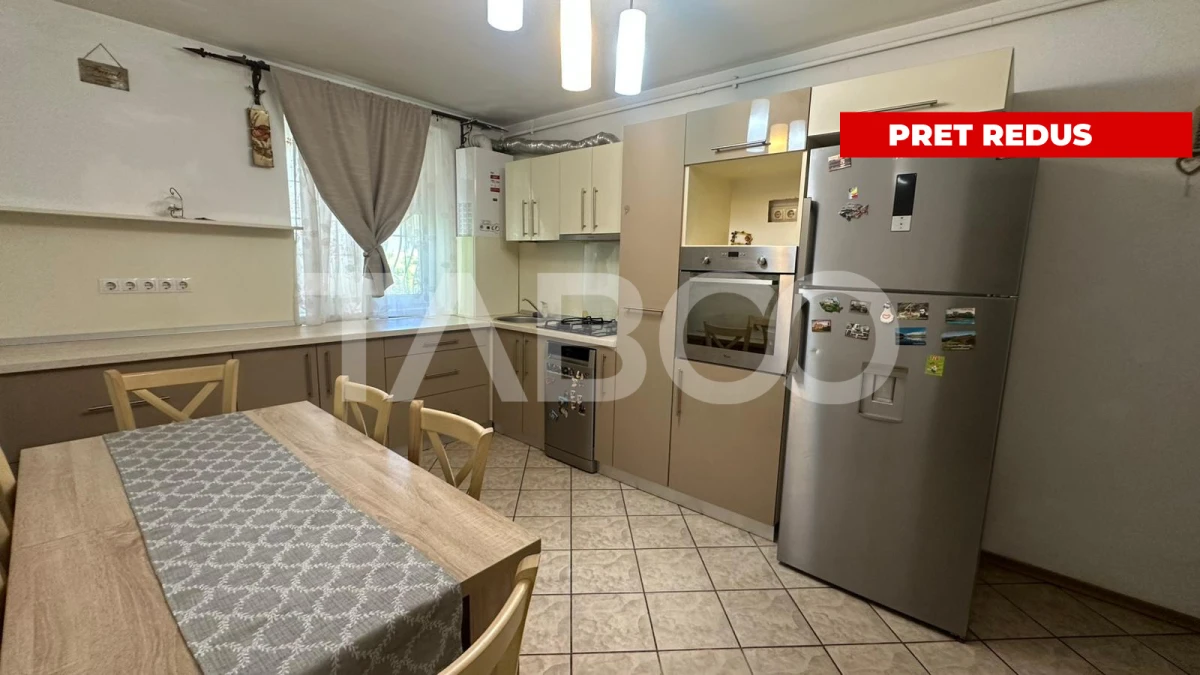 Apartament mobilat utilat 3 camere cu balcon zona Rahovei Sibiu - 1