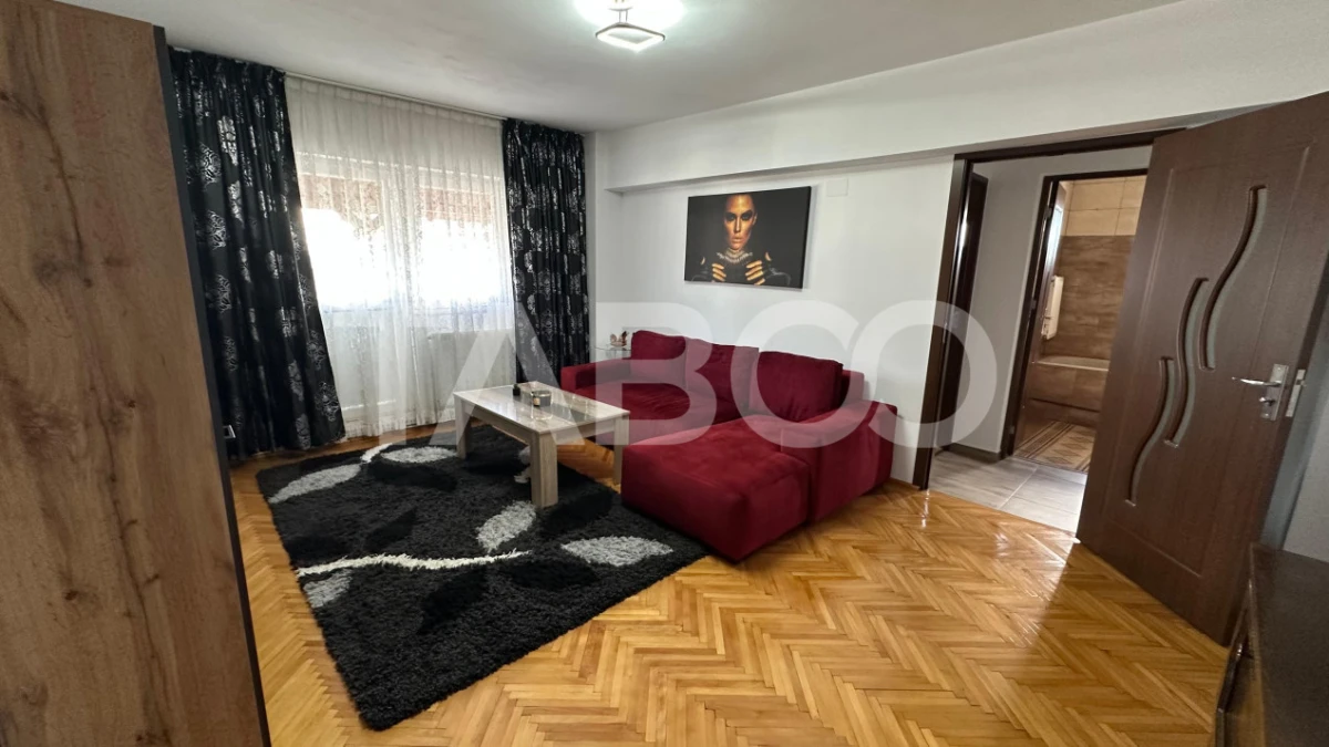 Apartament 2 camere de inchiriat zona Turnisor Sibiu 70 mpu si balcon - 2