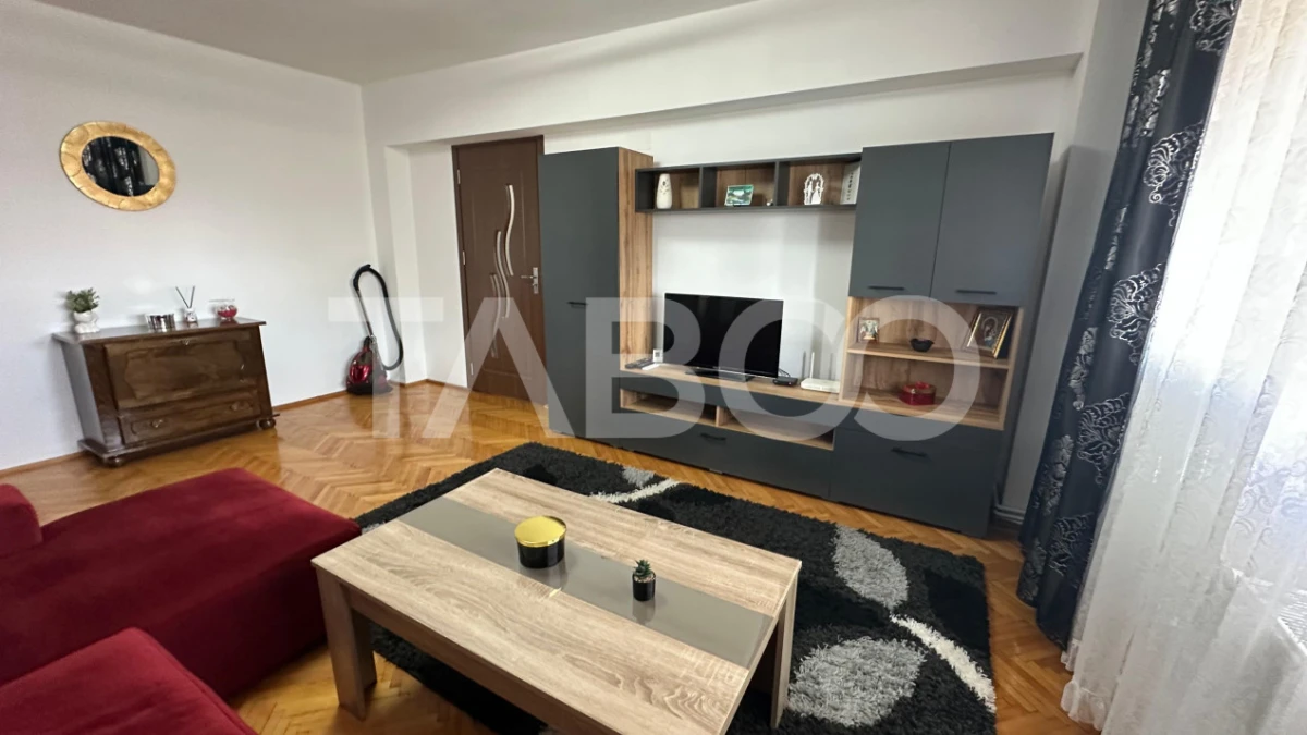 Apartament 2 camere de inchiriat zona Turnisor Sibiu 70 mpu si balcon - 1