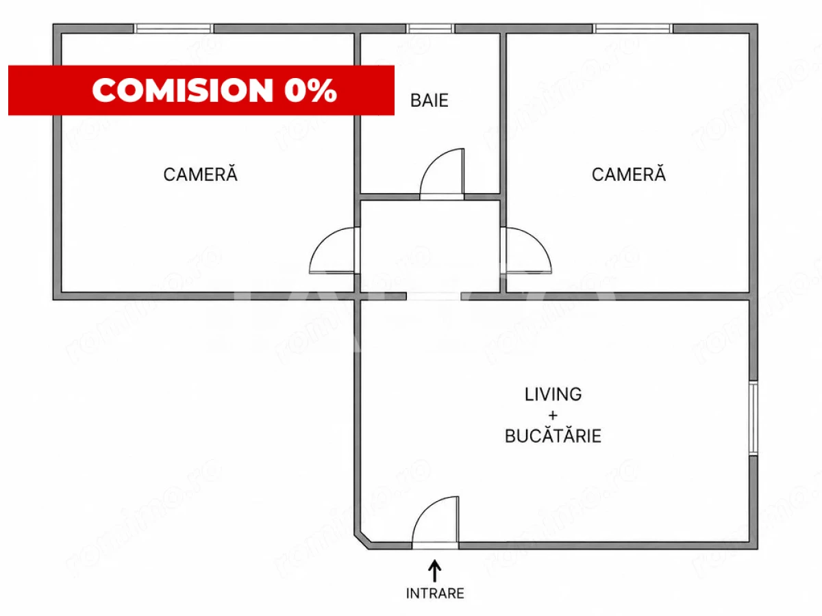 Apartament cu 2 camere decomandate vanzare Comision 0% in Marasti - 2