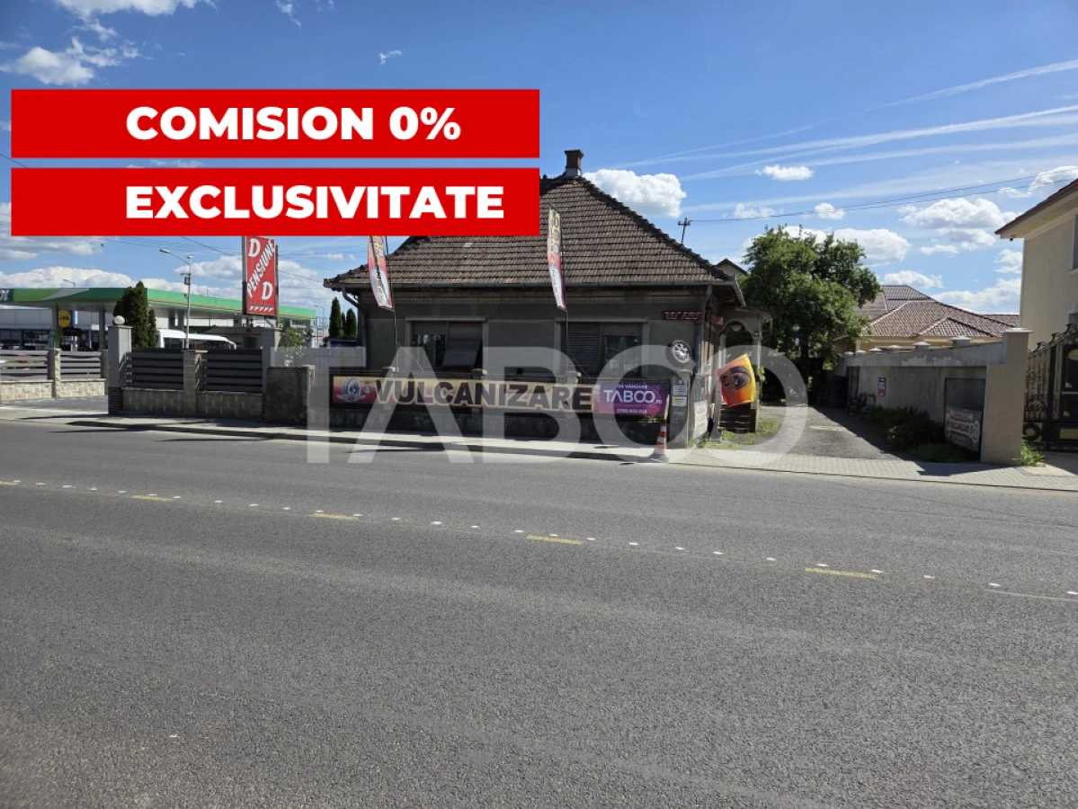 Casa de vanzare cu vulcanizare toate avizele acces la drumul principal - 1