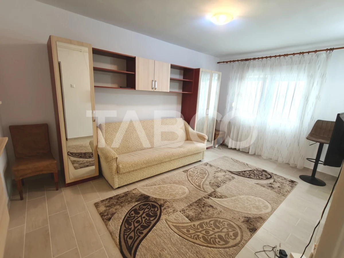 Garsoniera cu balcon la etajul 1 - mobilata si ultilat - OMV Milea - 2