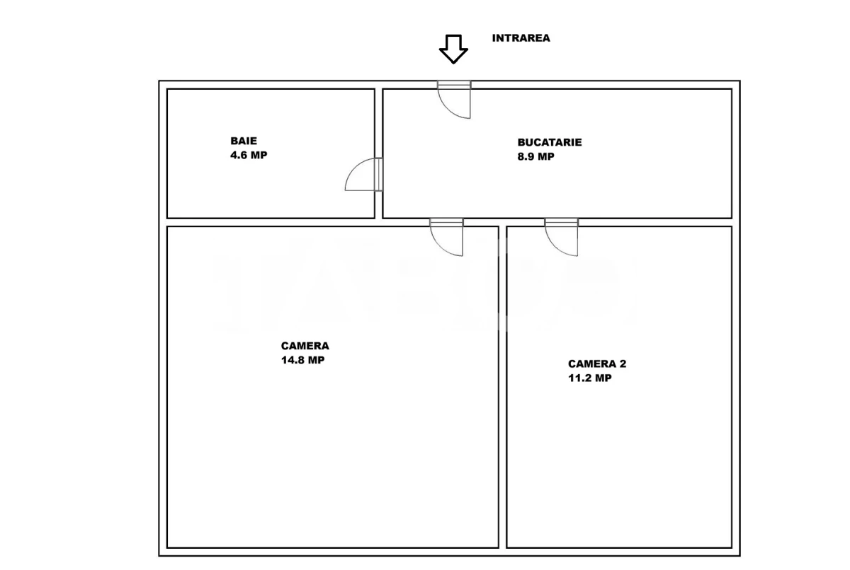 Apartament 2 camere de vanzare Central Sibiu -ideal regim hotelier - 4